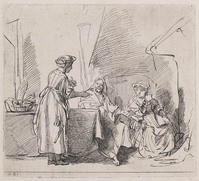 KG 11283
<br/>
Christus bij Martha en Maria
<br/>
<em>Picart, Bernard (1673-1733)</em>